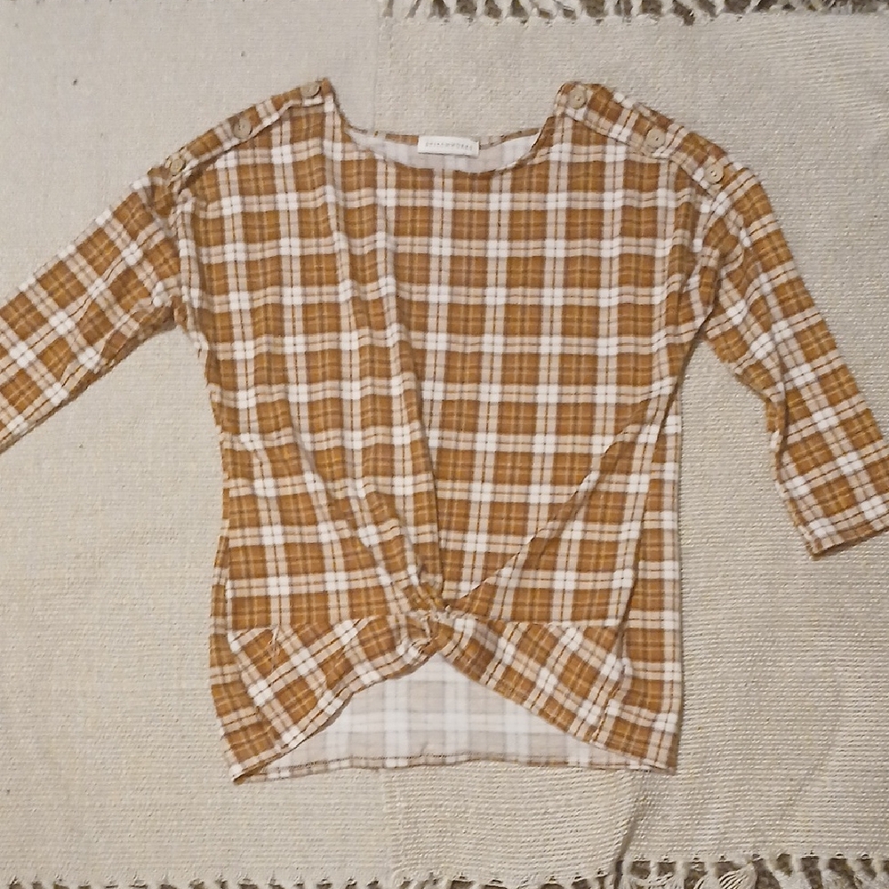 Plaid Brown Womens Shirt